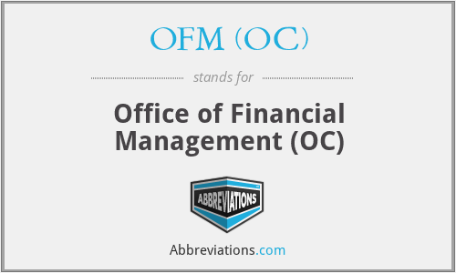 OFM (OC) - Office of Financial Management (OC)